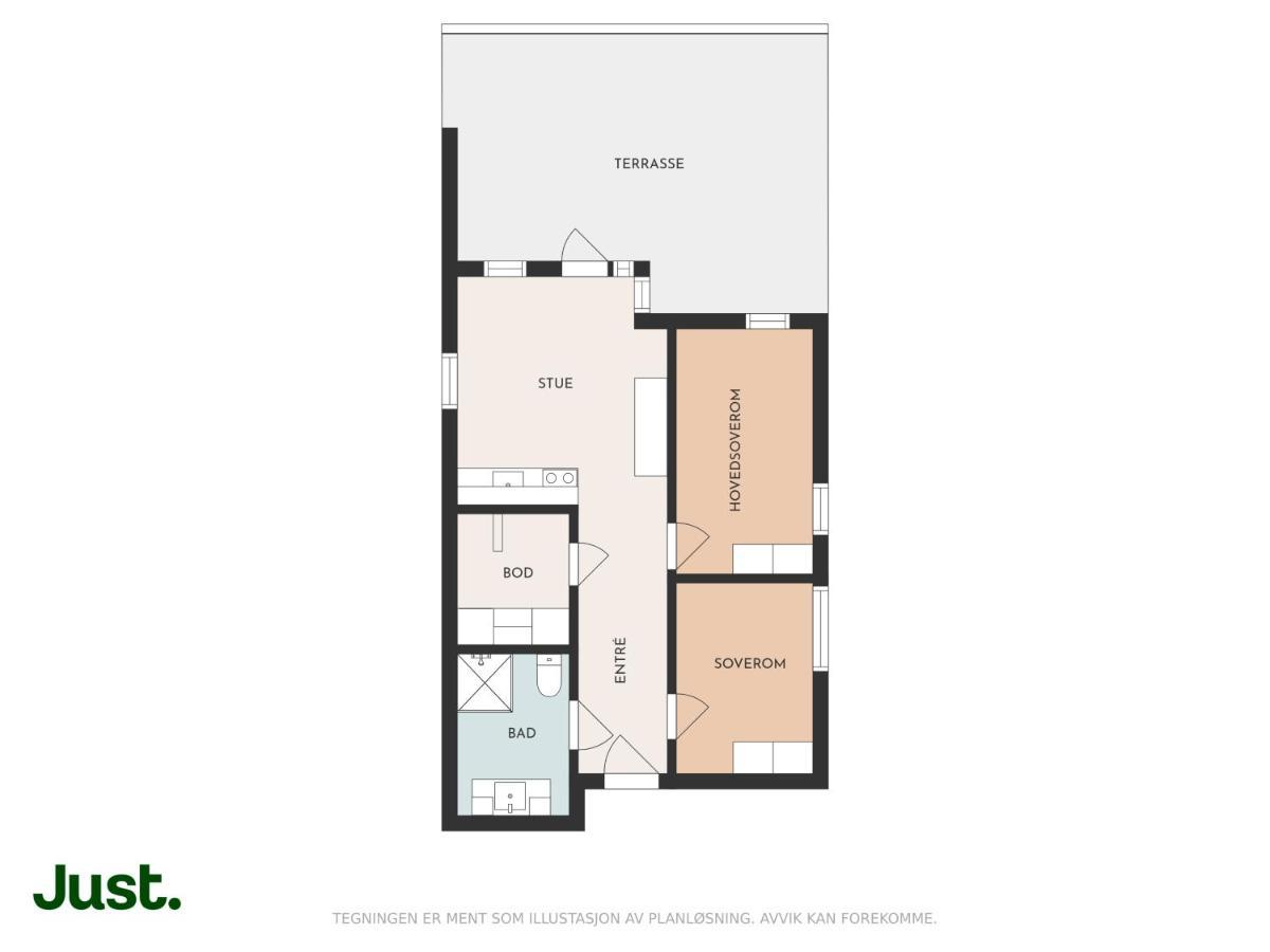 Skir 2 Bdr Corner View Apartement Тромсё Экстерьер фото
